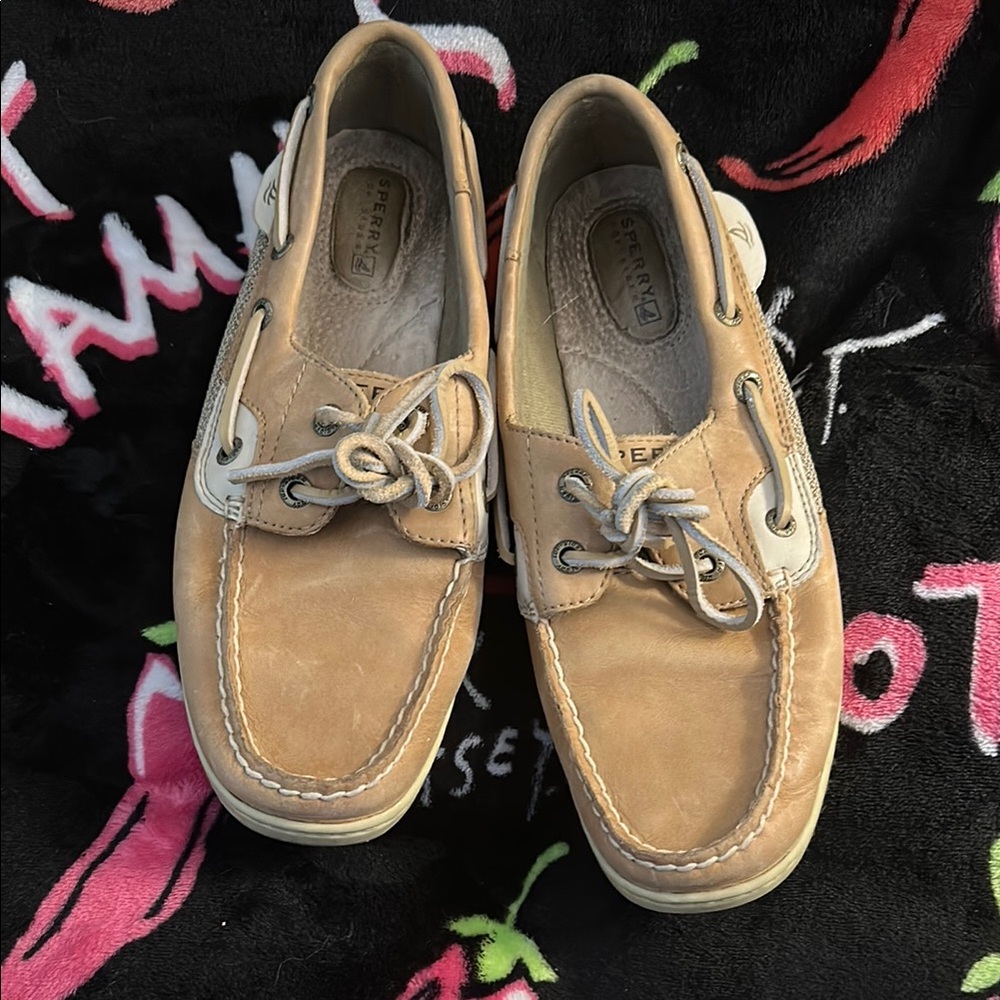 Sperry Tan Boat Shoes